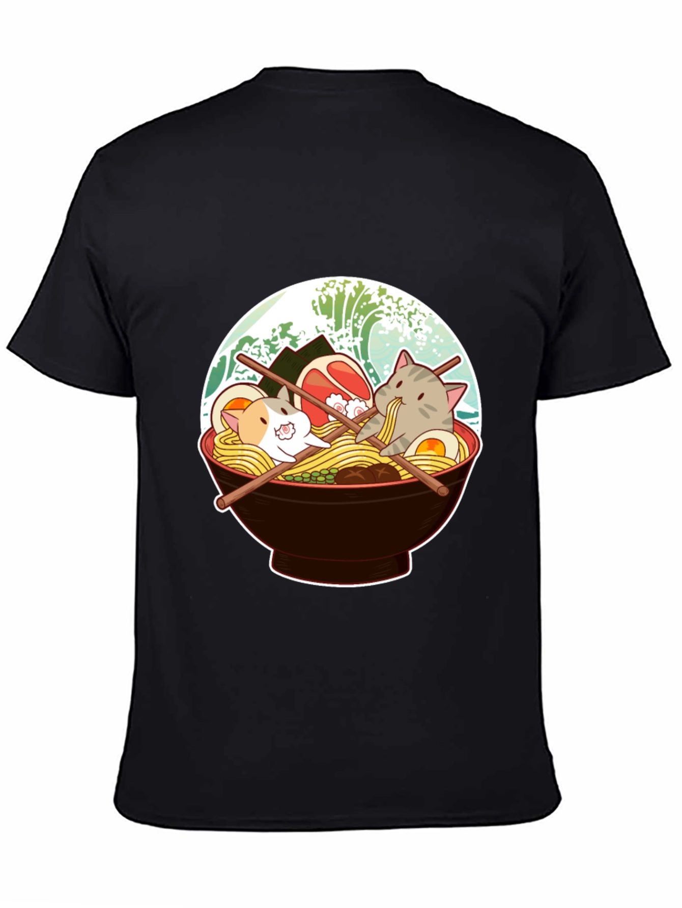 Cat Ramen T-Shirt - Cute Japanese Noodle Bowl Tee