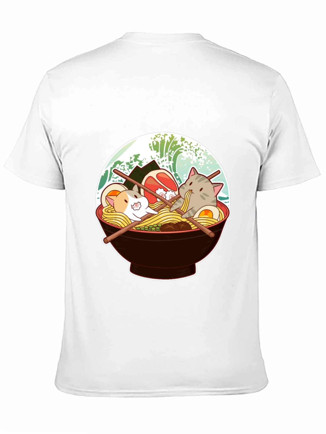 Cat Ramen T-Shirt - Cute Japanese Noodle Bowl Tee