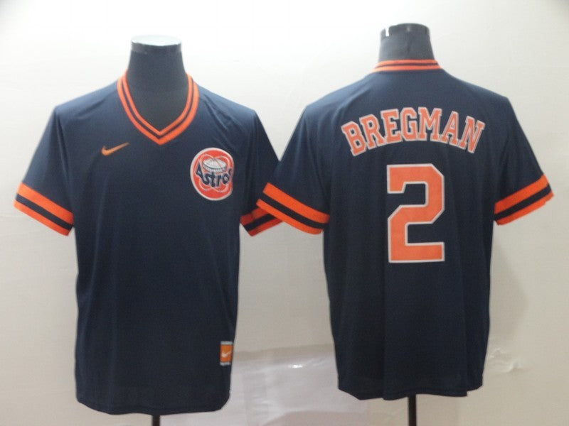 Men's Houston Astros Alex Bregman #2 Navy Replica Player Jerseys