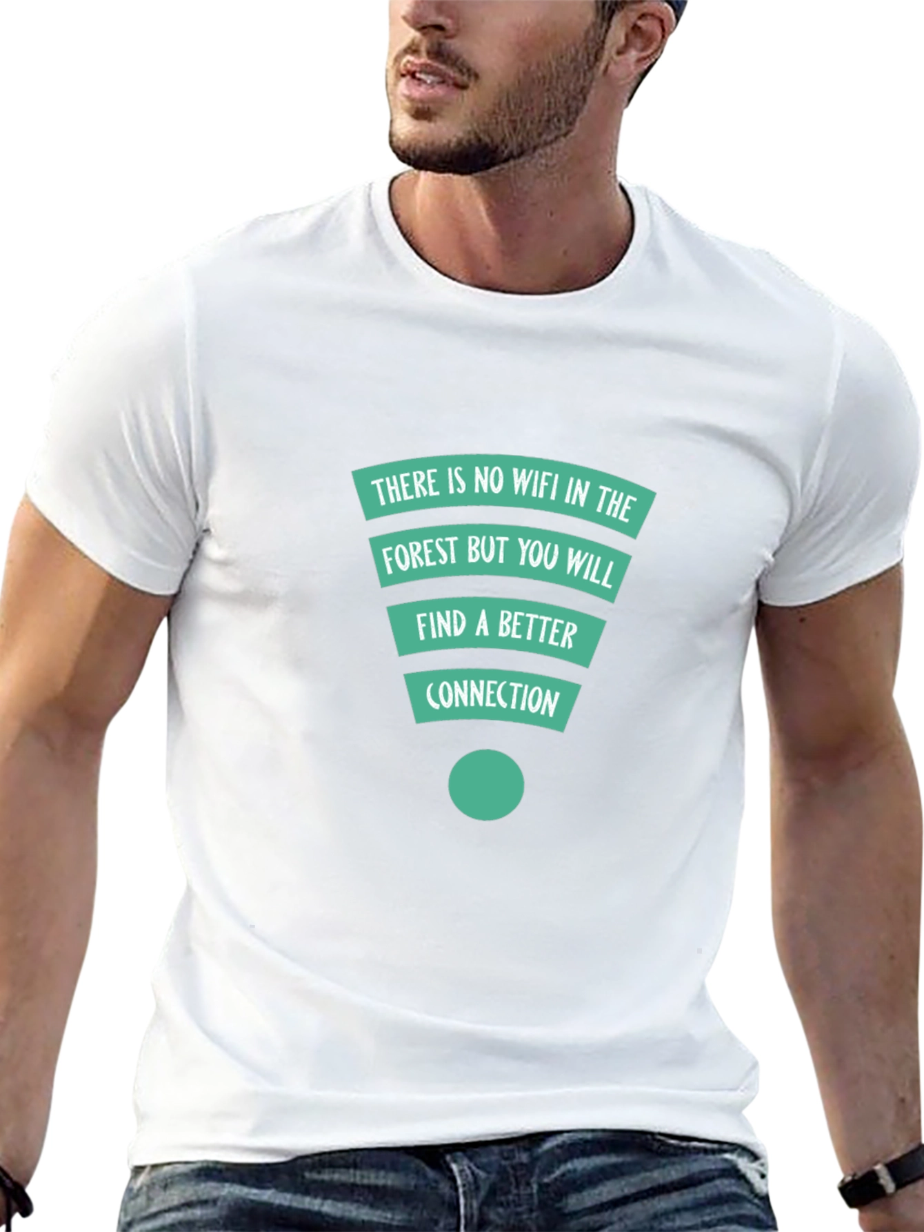 Forest Connection T-Shirt: No Wifi Better Connection