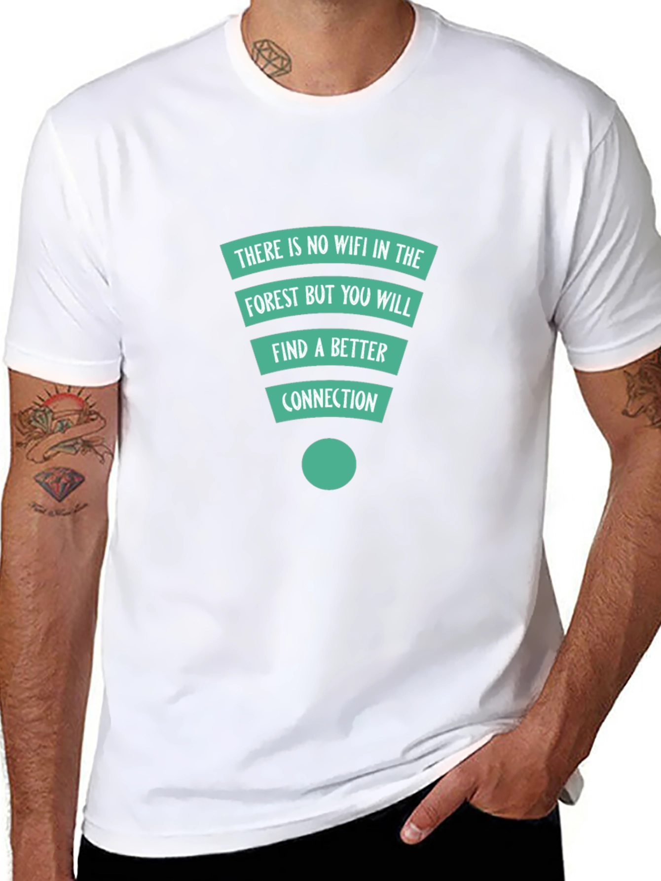Forest Connection T-Shirt: No Wifi Better Connection