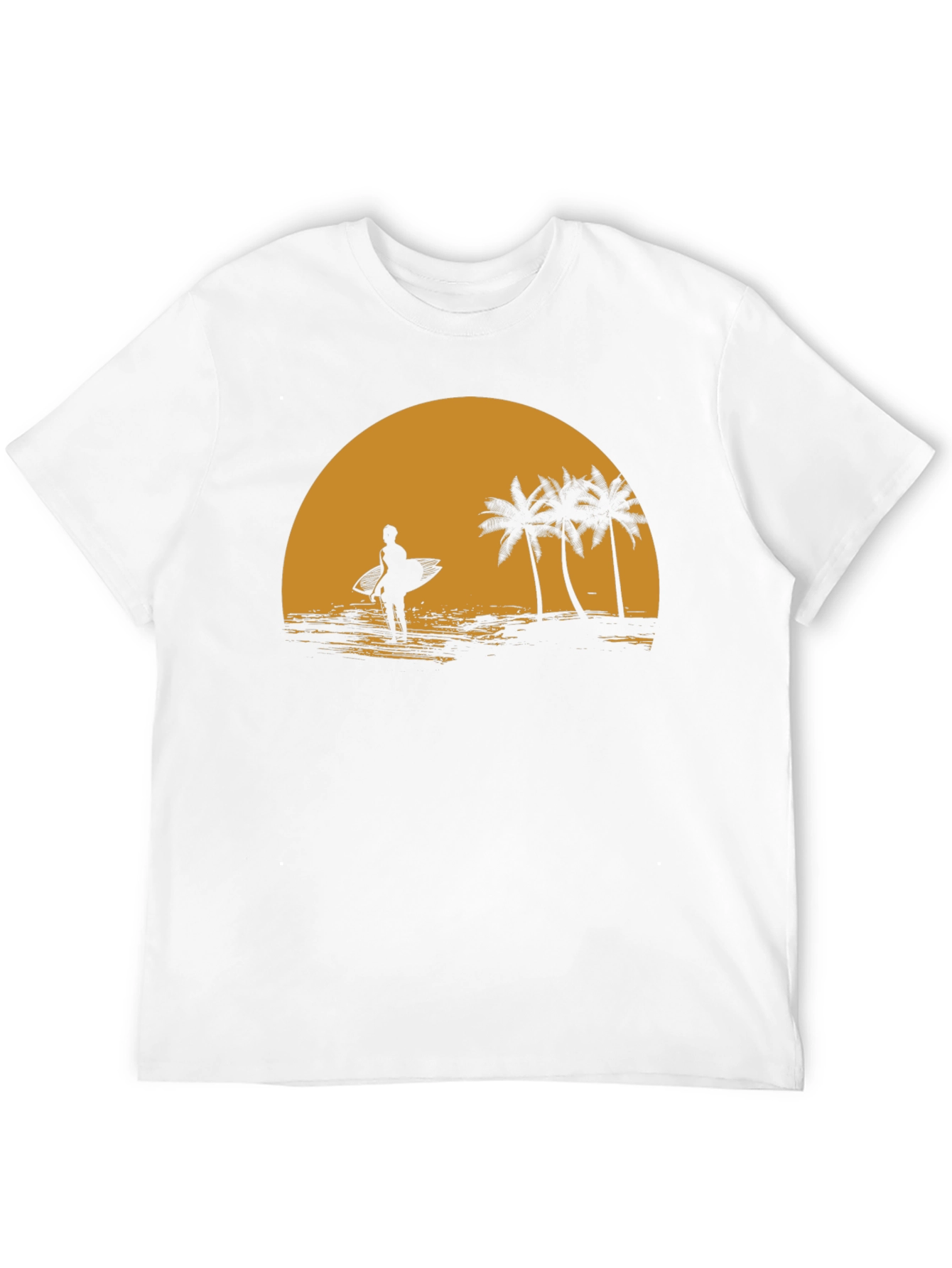 Sunset Surfer Graphic Tee - Beach Vibes