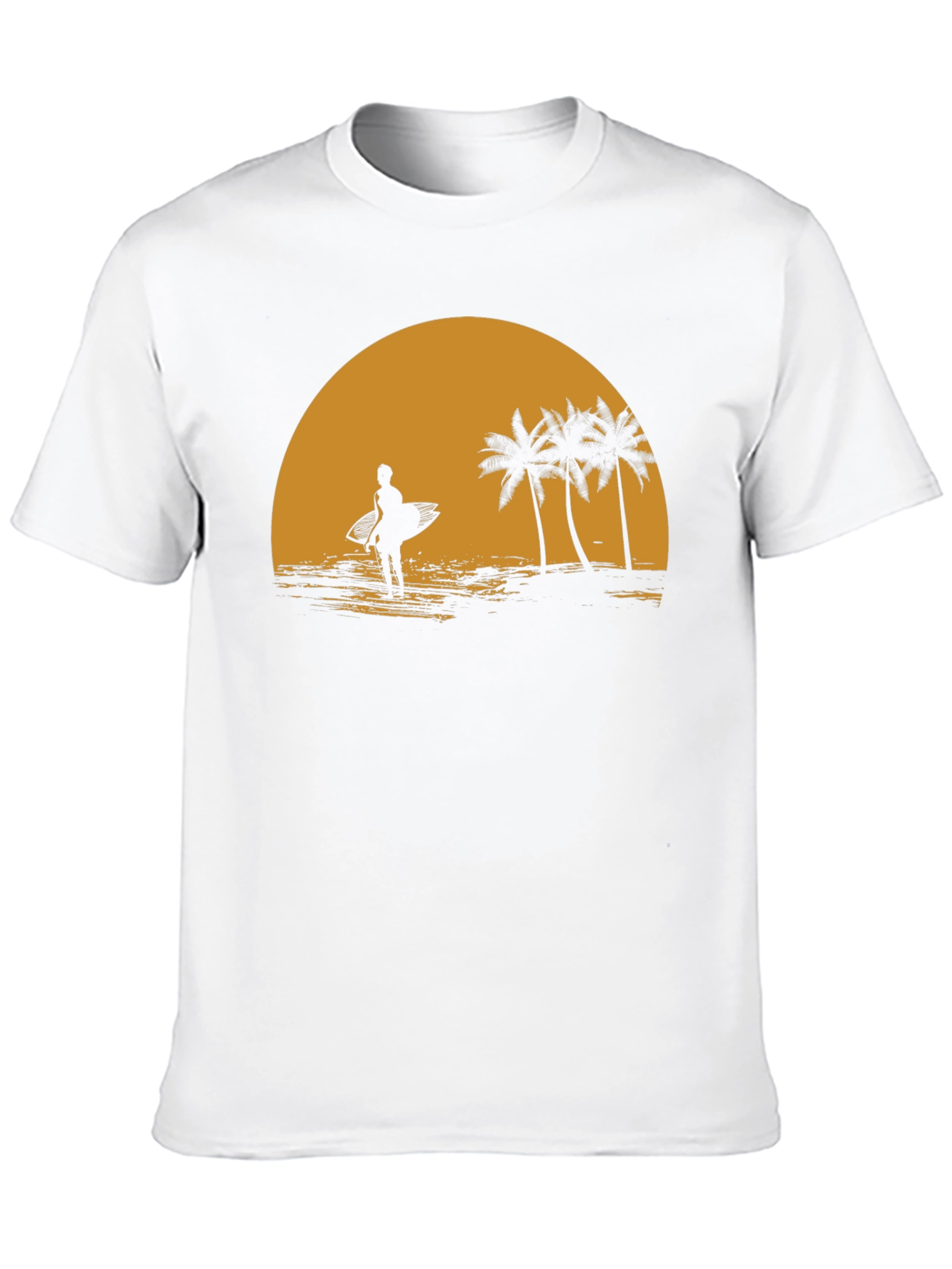 Sunset Surfer Graphic Tee - Beach Vibes