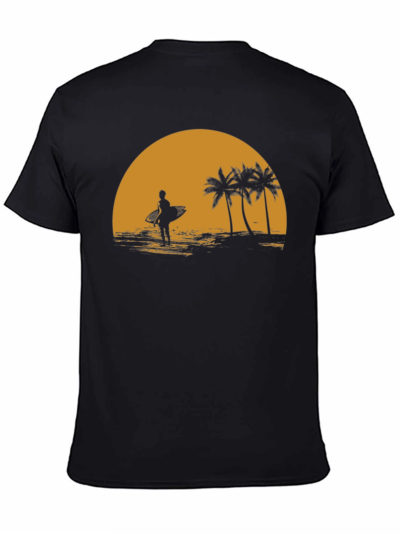 Sunset Surfer Graphic Tee - Beach Vibes