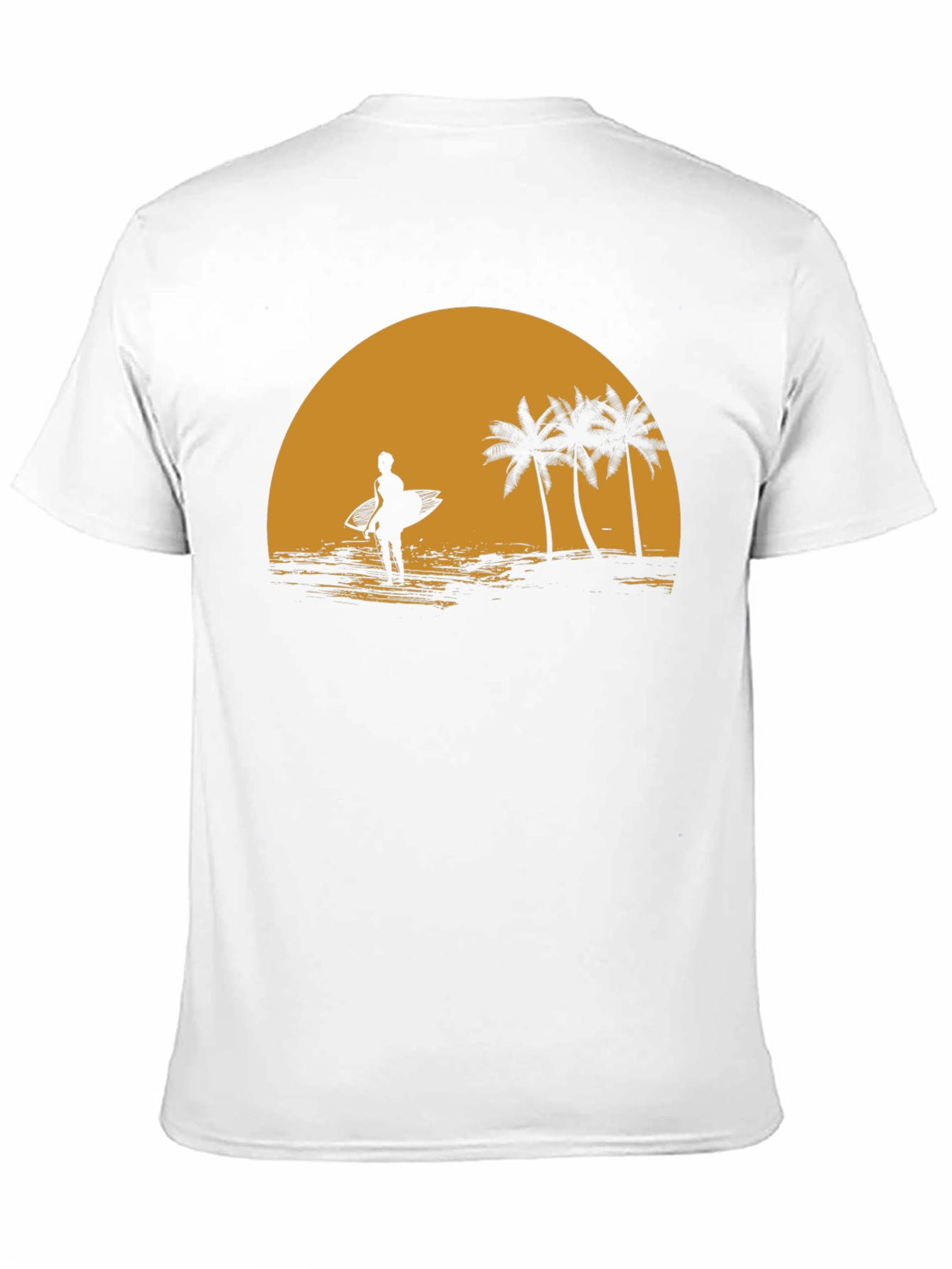 Sunset Surfer Graphic Tee - Beach Vibes