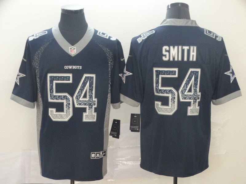 Men's Dallas Cowboys Jaylon Smith #54 Navy Game Jerseys