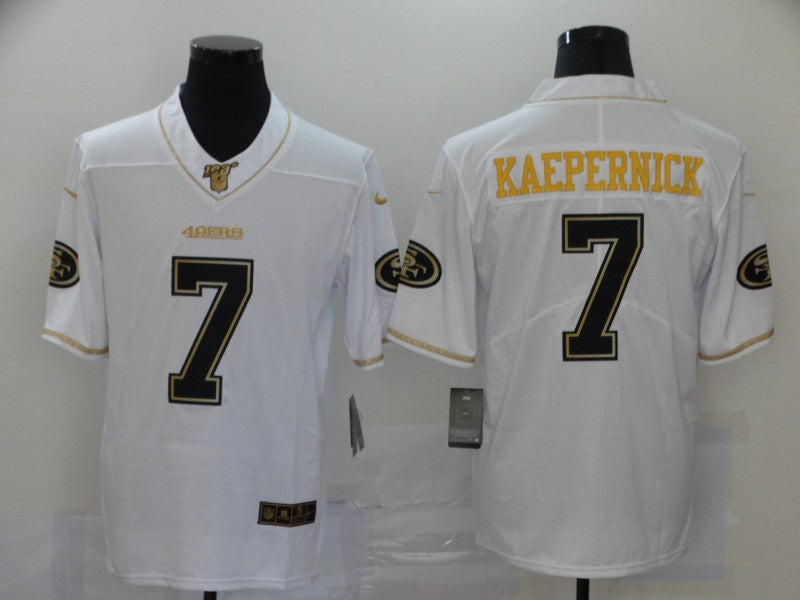 Men's San Francisco 49ers Colin Kaepernick #7 White Game Player Jerseys
