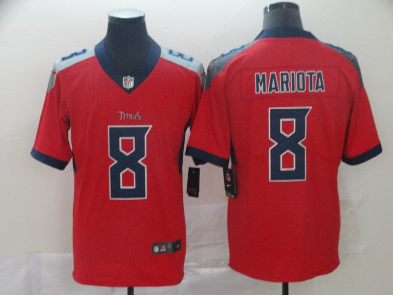 Men's Tennessee Titans Marcus Mariota #8 Red Inverted Legend Jerseys