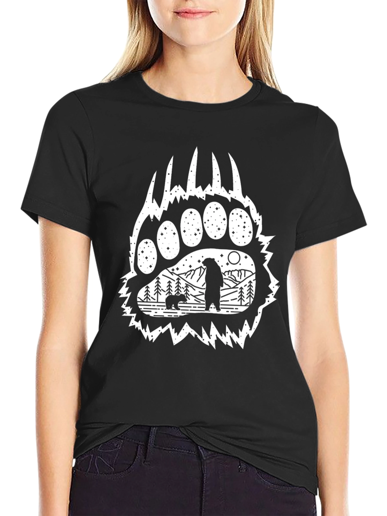 Bear Claw T-Shirt - Wildlife Design