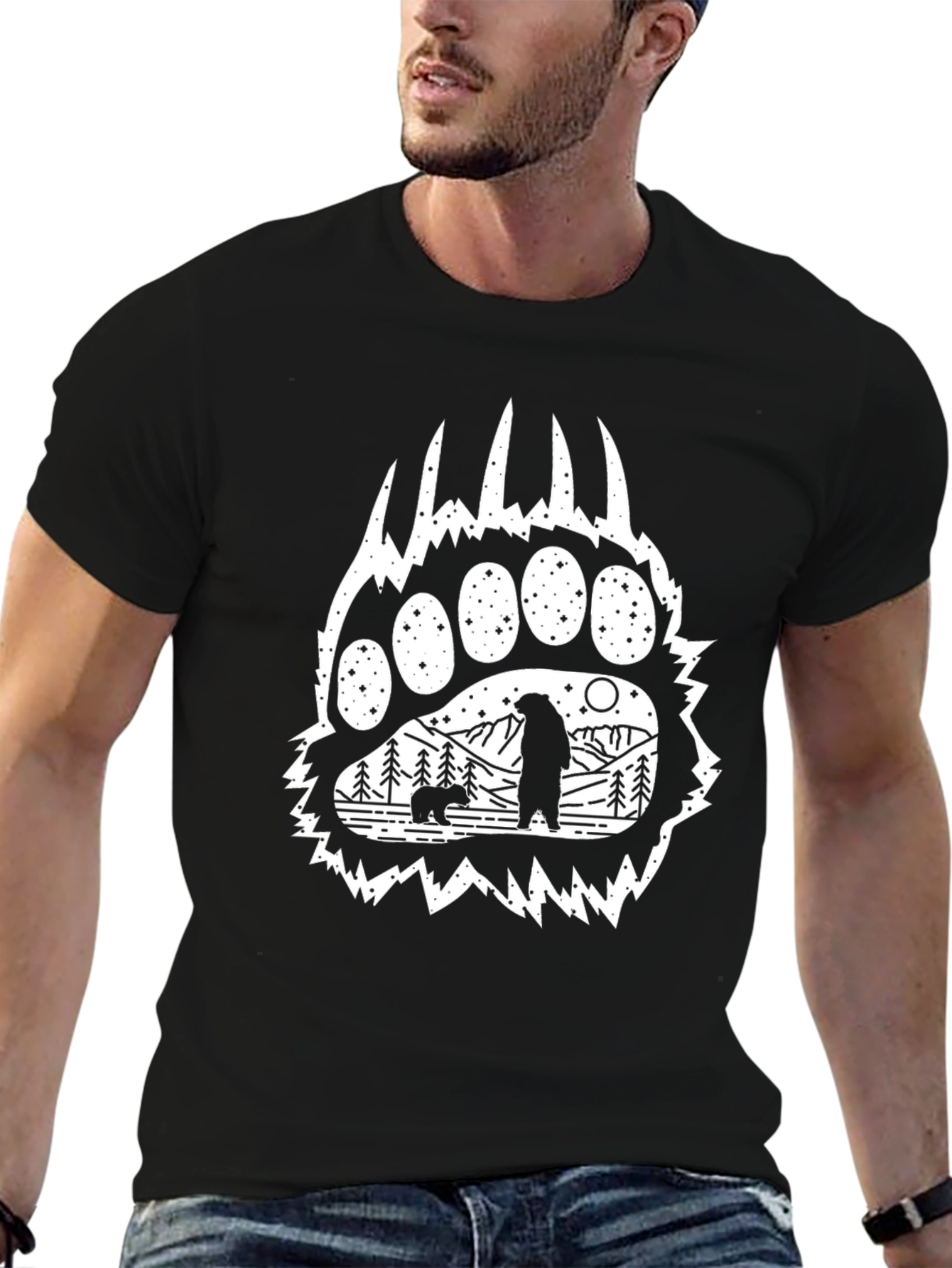 Bear Claw T-Shirt - Wildlife Design