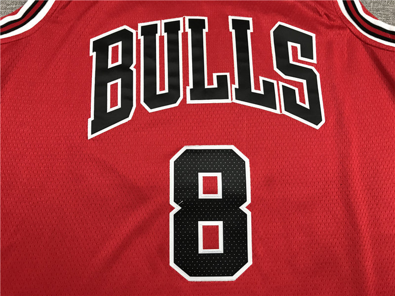 Men's Chicago Bulls Zach LaVine #8 Red Fast Break Player Jerseys