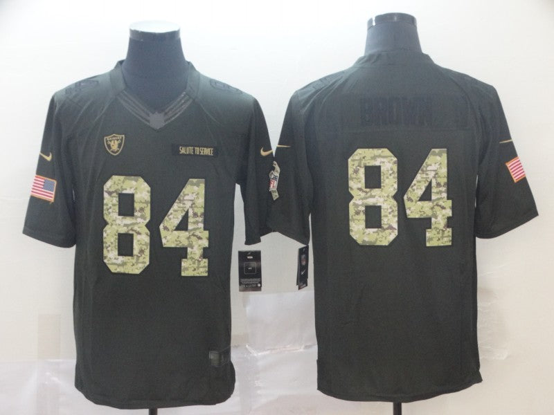 Men's Las Vegas Raiders #84 Antonio Brown Black Game Player Jerseys
