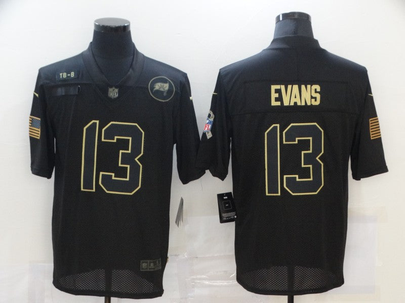 Men's Tampa Bay Buccaneers Mike Evans #13 Black Player Game Jerseys