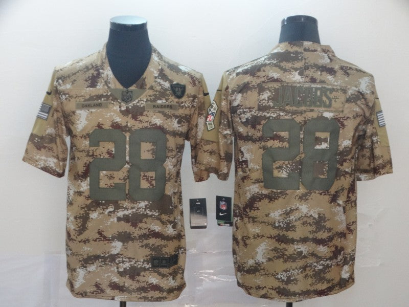 Men's Las Vegas Raiders Josh Jacobs #28 Camouflage Game Jerseys