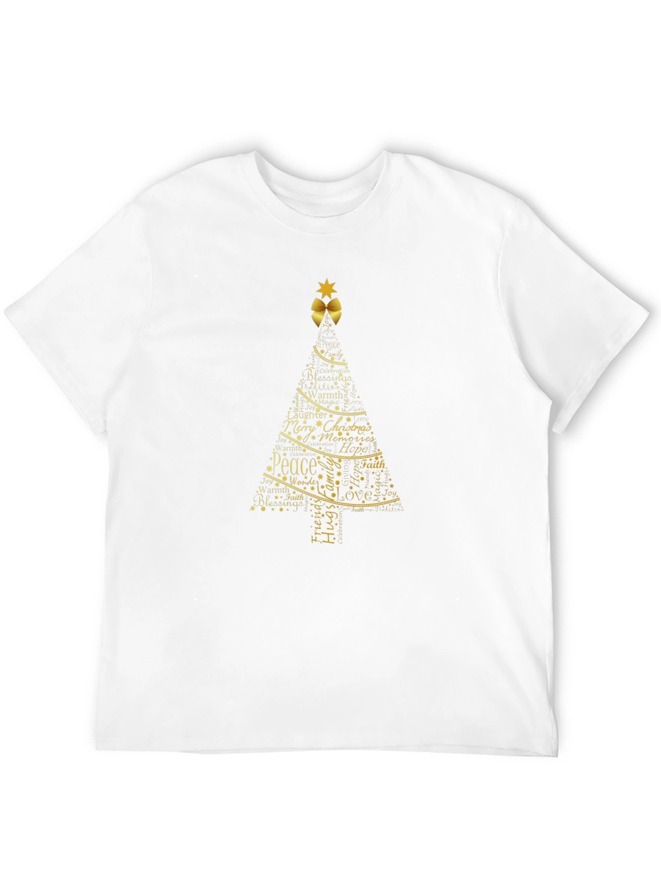 Christmas Tree Word Art Tee
