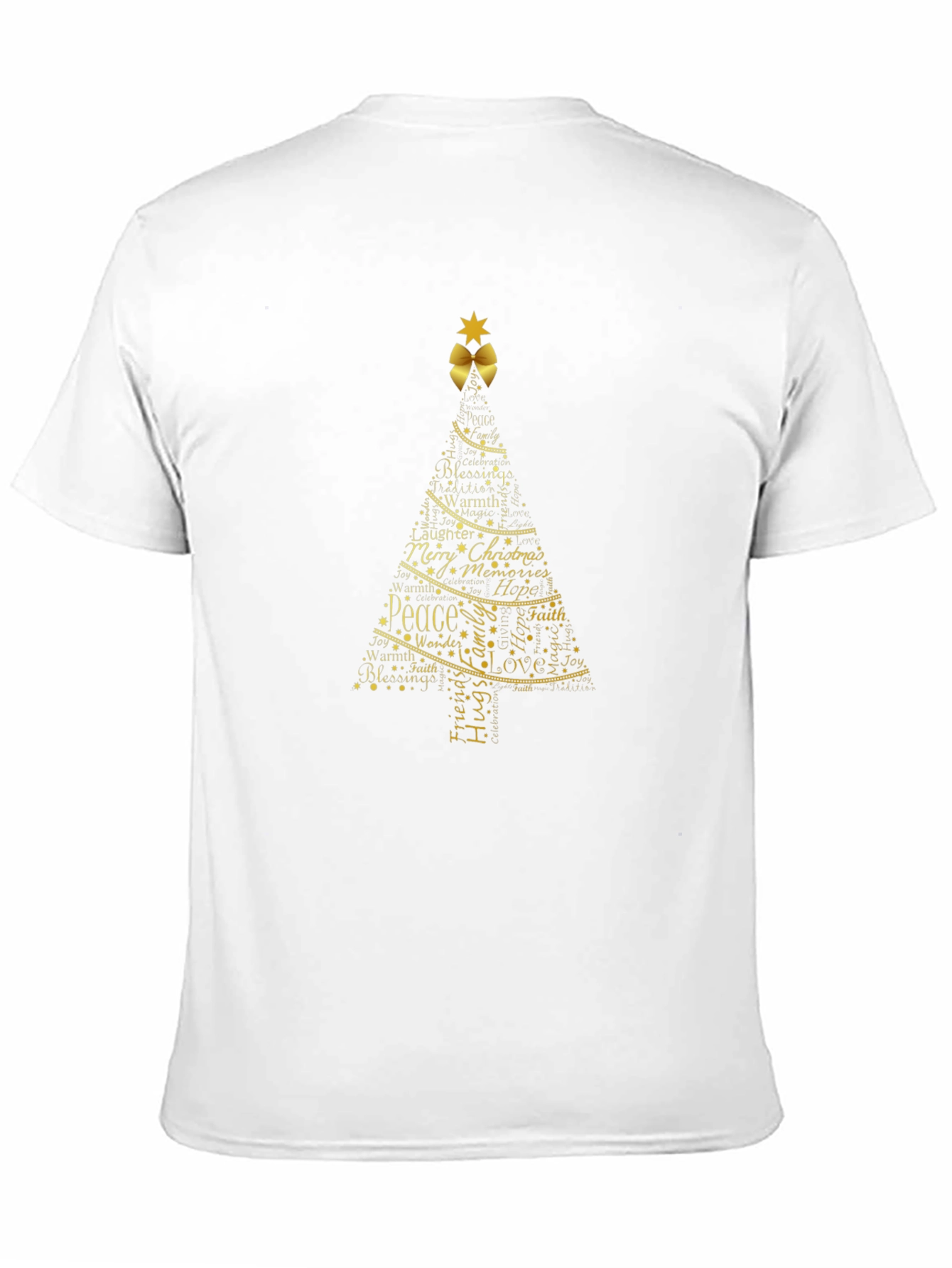 Christmas Tree Word Art Tee