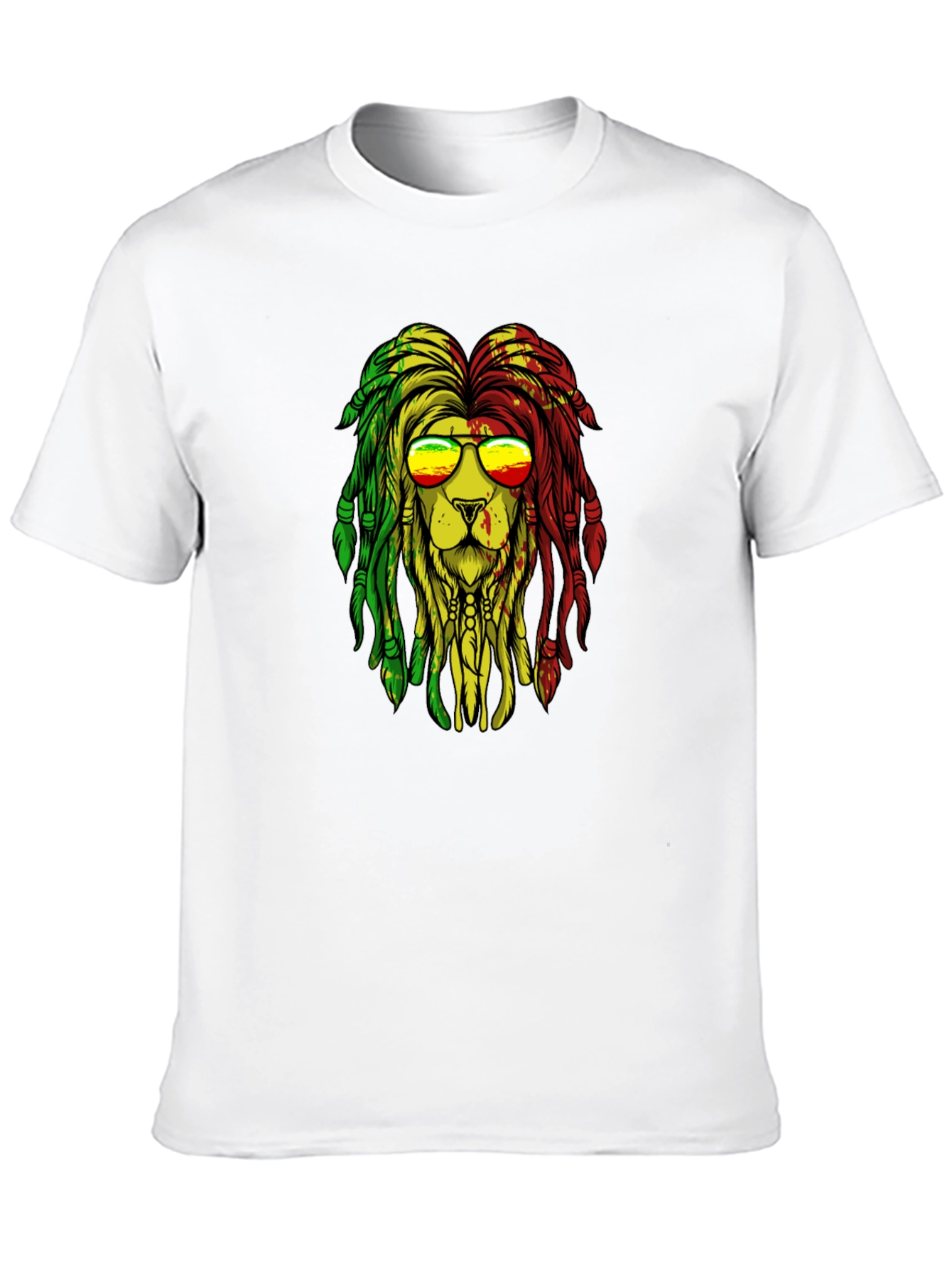 Rasta Lion Graphic Tee - Cool Reggae Style