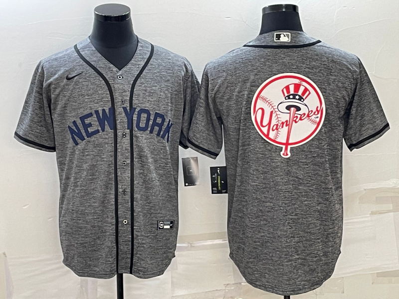 Men's New York Yankees Gray Authentic Team Jerseys