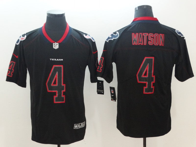 Men's Houston Texans Deshaun Watson #4 Black Alternate Game Jerseys