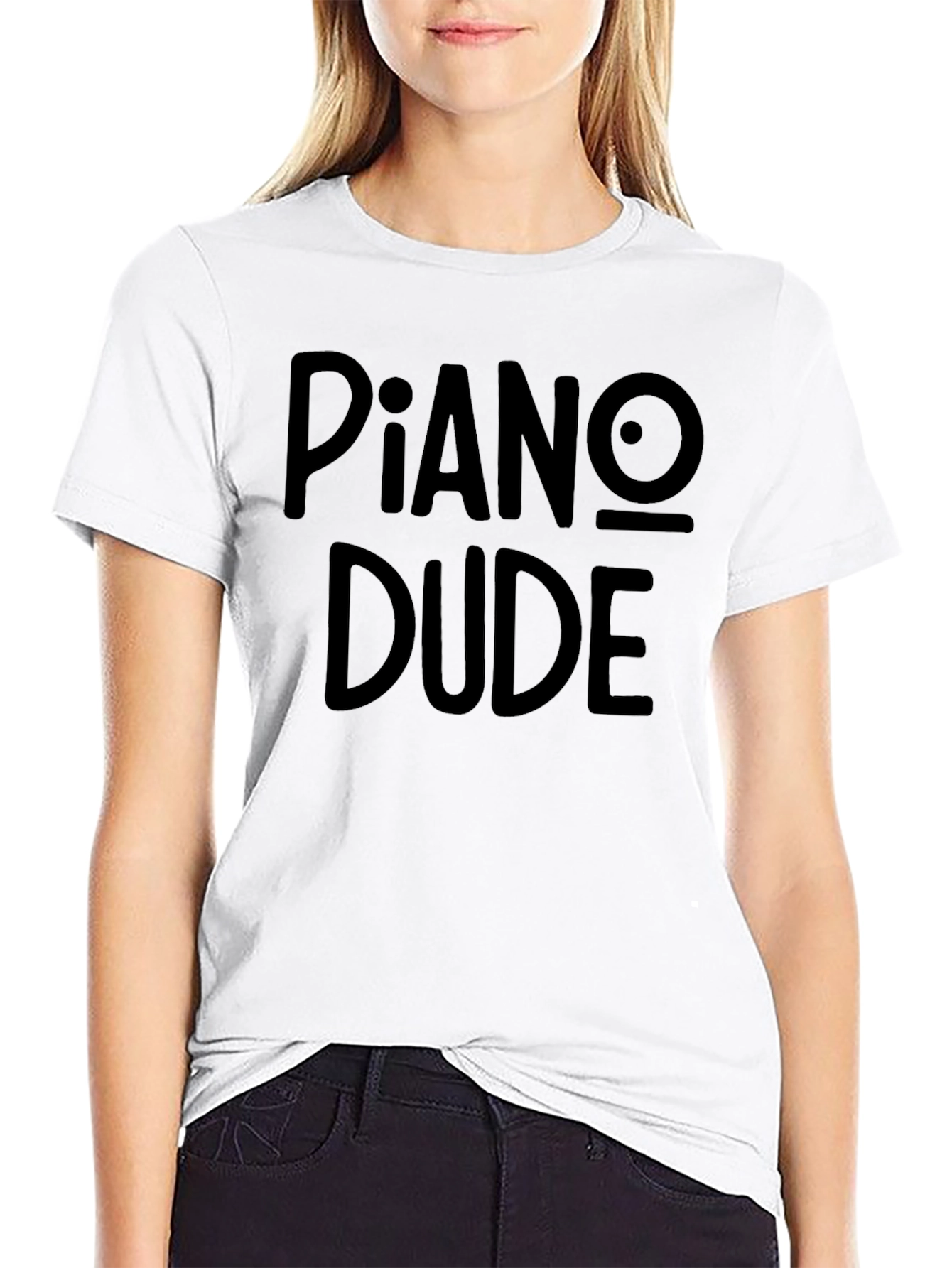 Piano Dude Graphic T-Shirt - Black