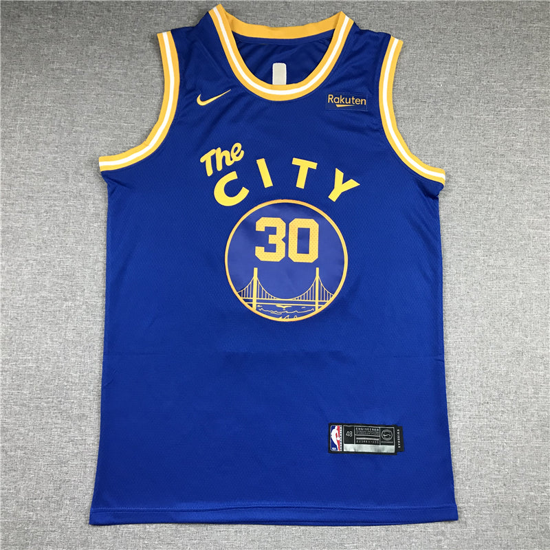 Men's Golden State Warriors Stephen Curry Blue 2020/21 Jerseys - Classic Edition