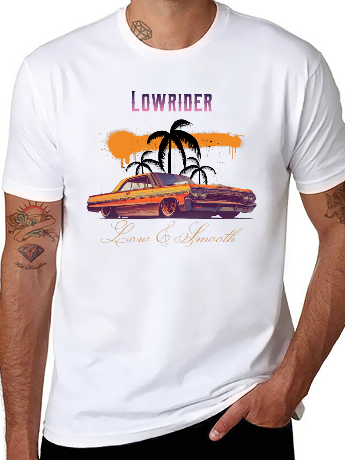 Lowrider Car Graphic T-Shirt