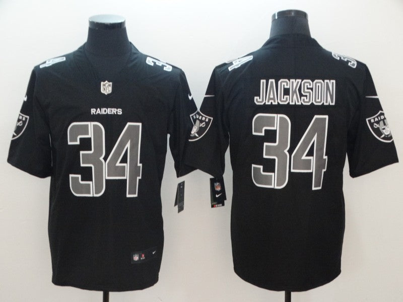 Men's Las Vegas Raiders Bo Jackson #34 Black Game Player Jerseys