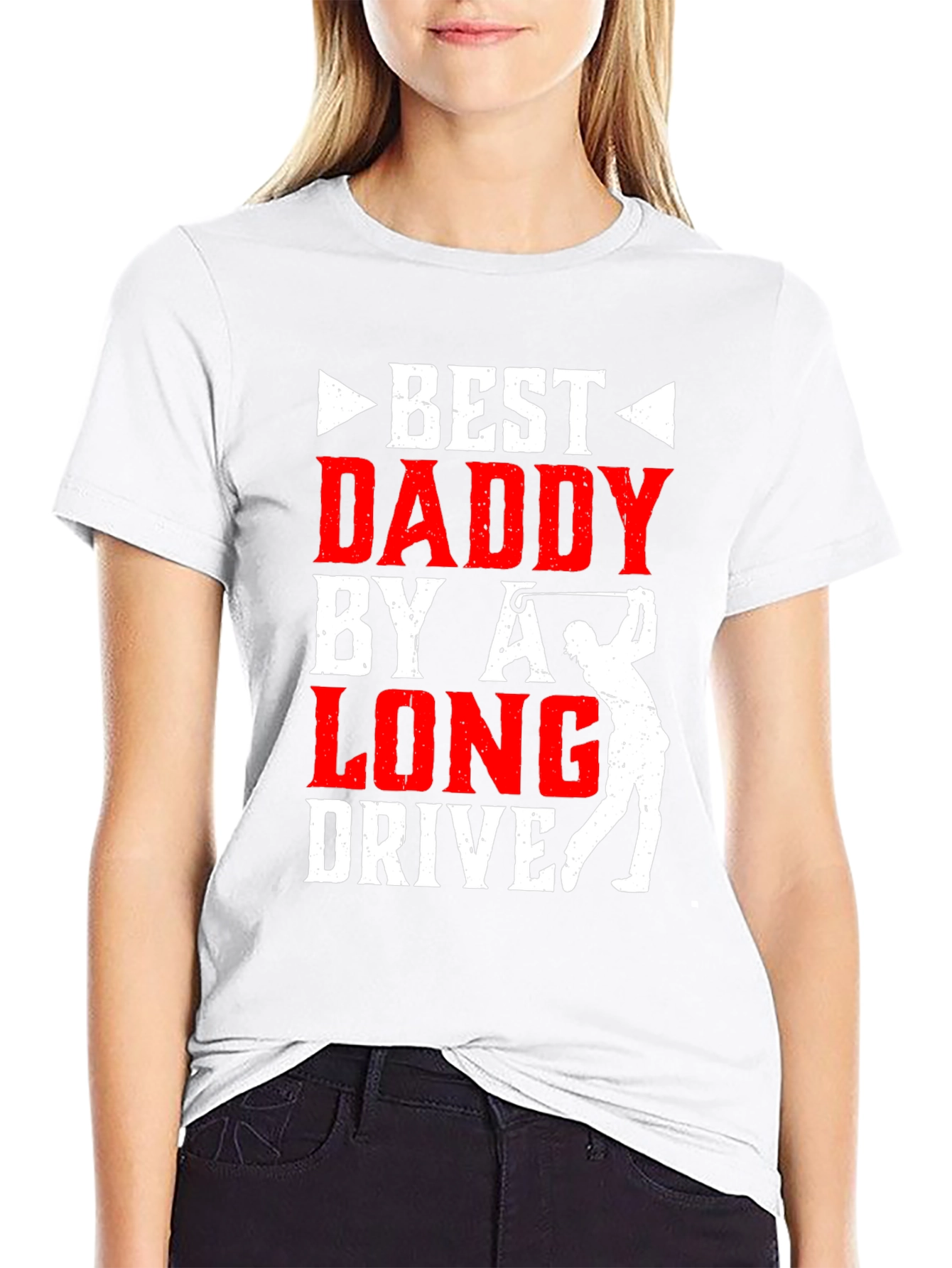 Best Daddy by a Long Drive Golf T-Shirt
