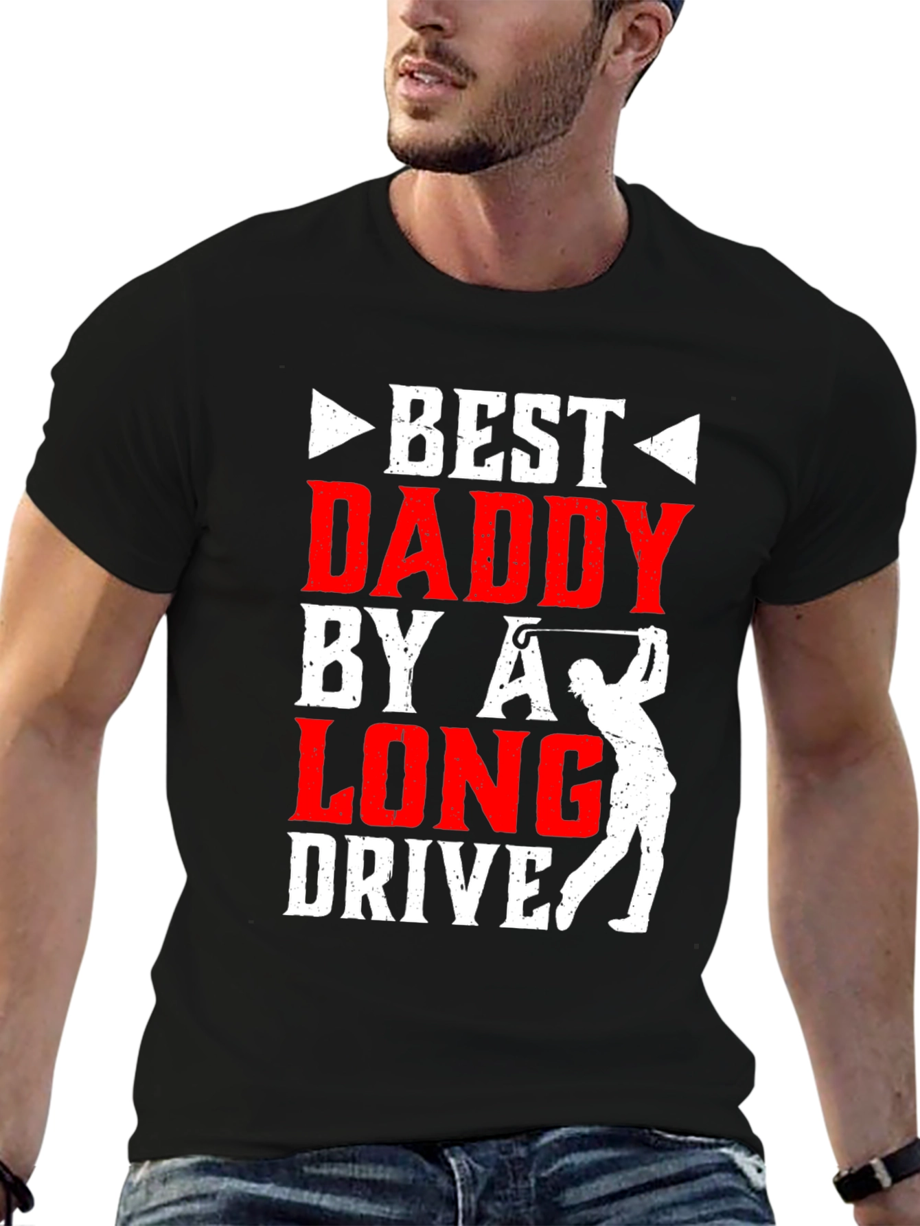 Best Daddy by a Long Drive Golf T-Shirt