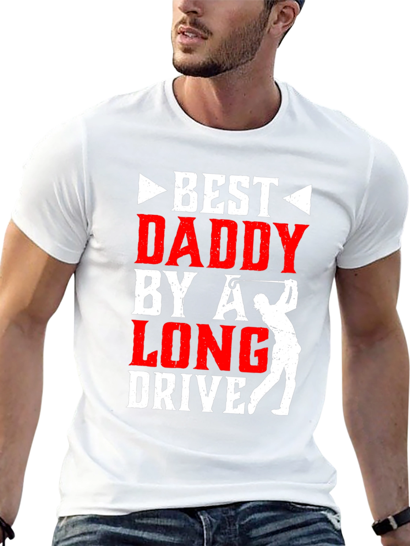 Best Daddy by a Long Drive Golf T-Shirt