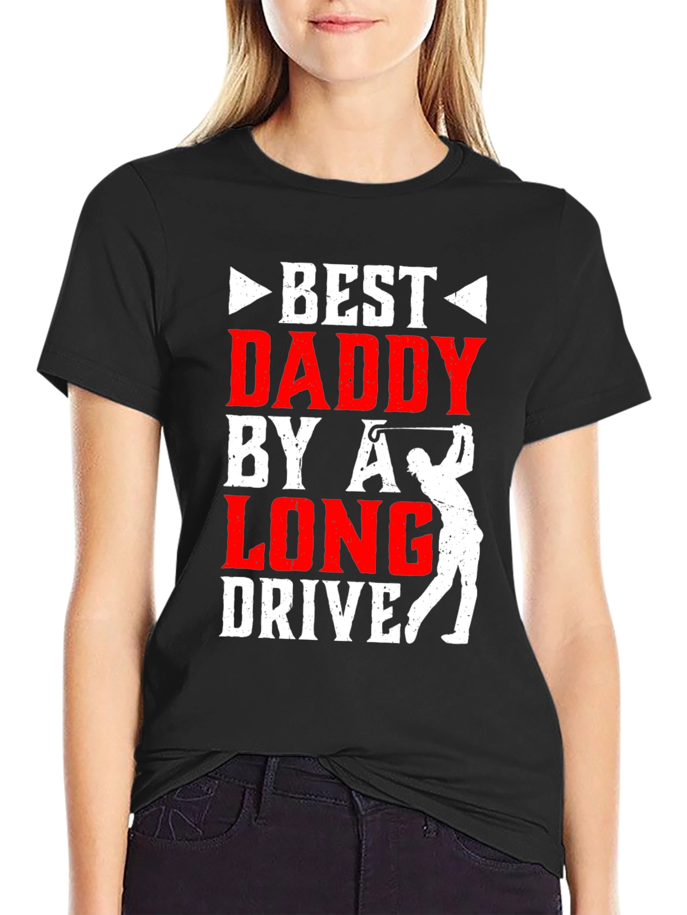 Best Daddy by a Long Drive Golf T-Shirt