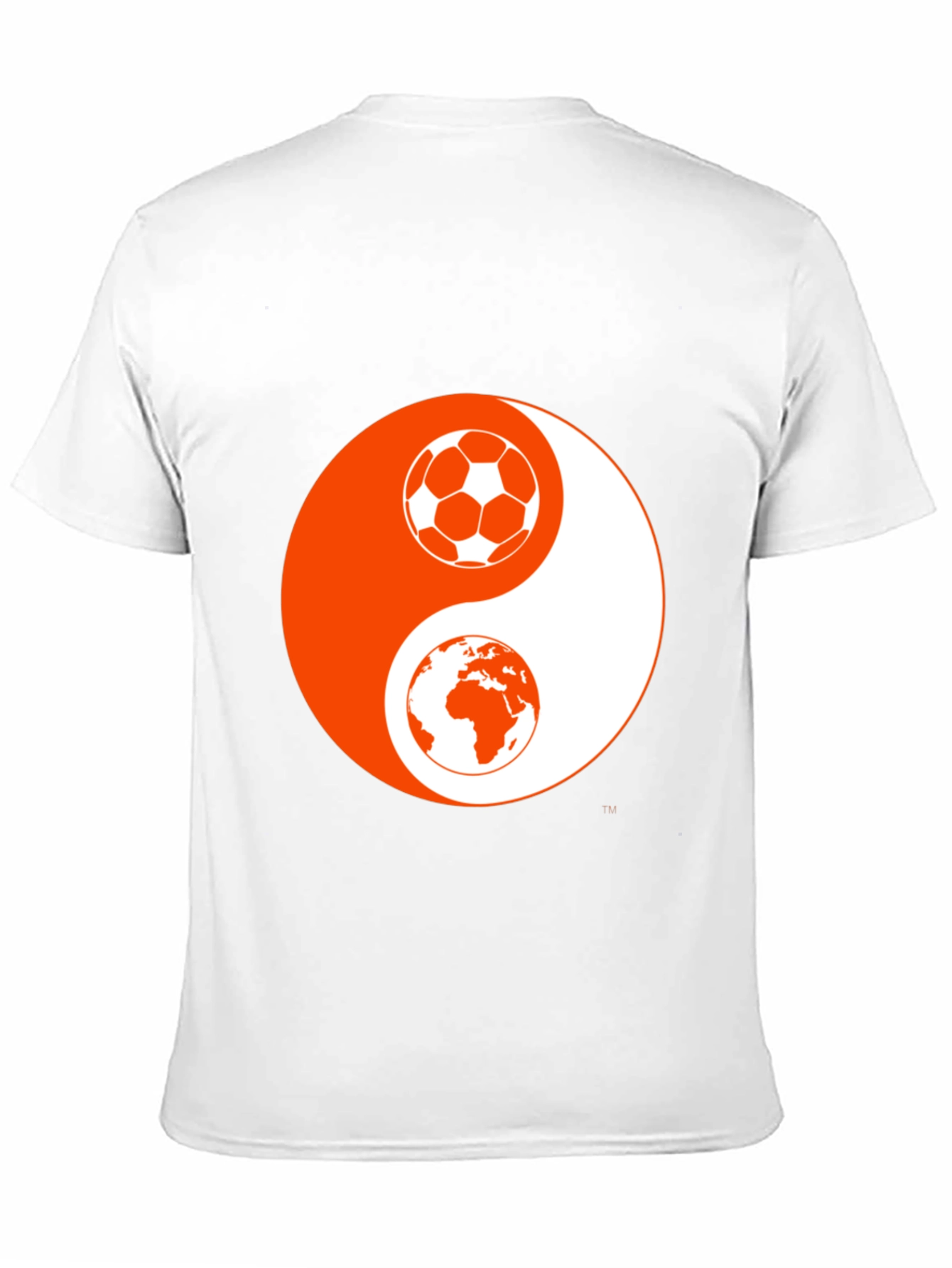 Yin Yang Soccer & Earth Black Graphic Tee