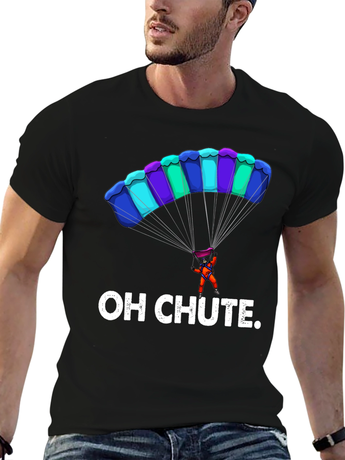 Oh Chute Funny Parachute T-Shirt