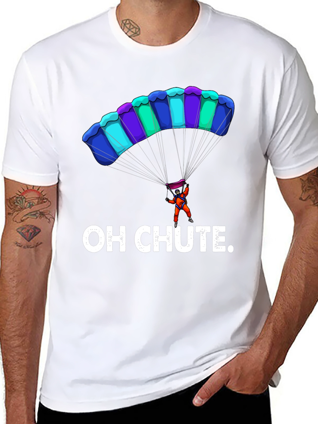 Oh Chute Funny Parachute T-Shirt