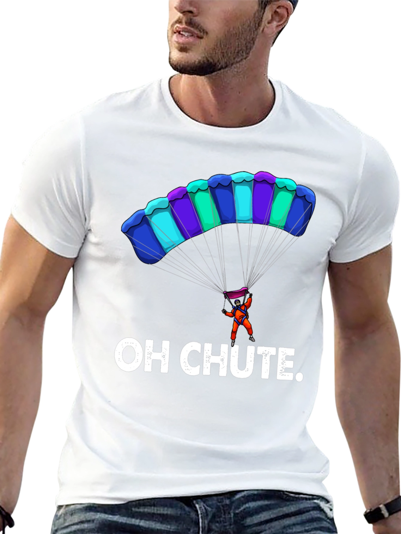 Oh Chute Funny Parachute T-Shirt