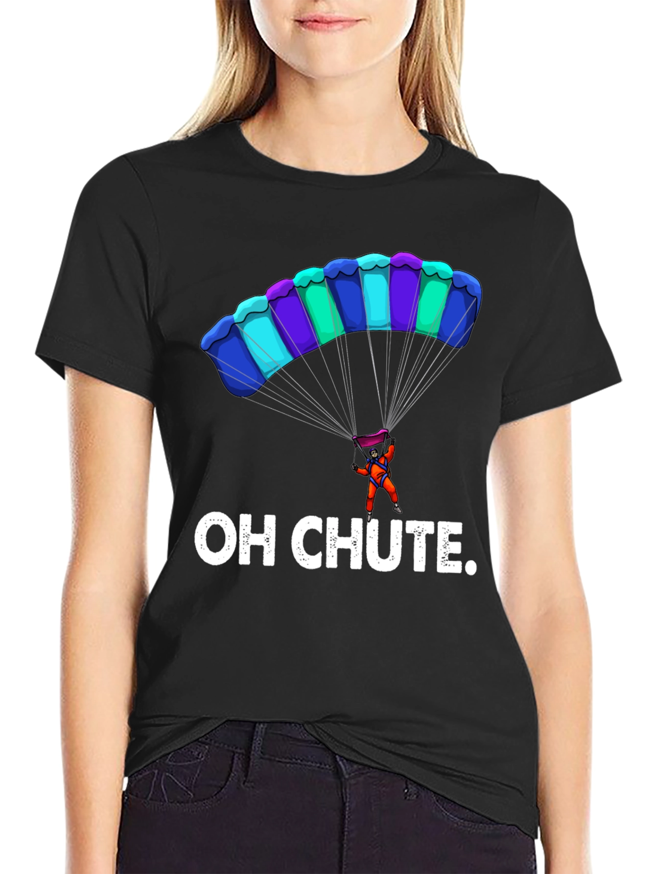 Oh Chute Funny Parachute T-Shirt