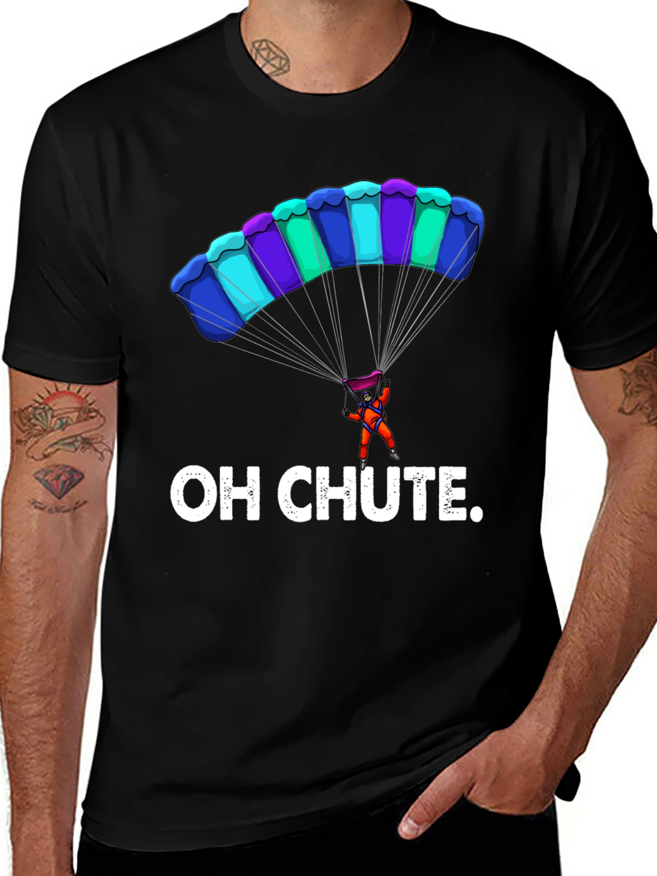 Oh Chute Funny Parachute T-Shirt