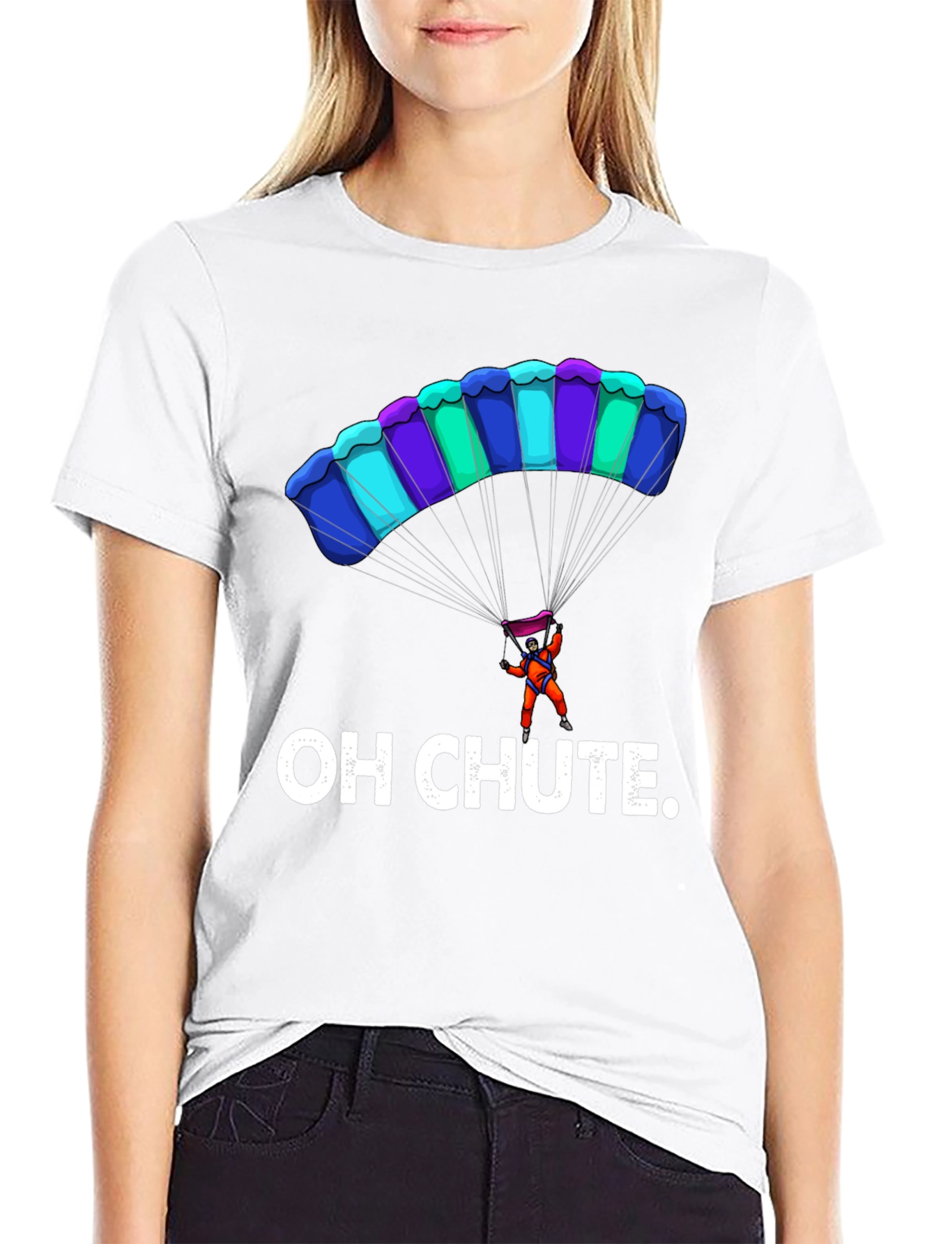 Oh Chute Funny Parachute T-Shirt