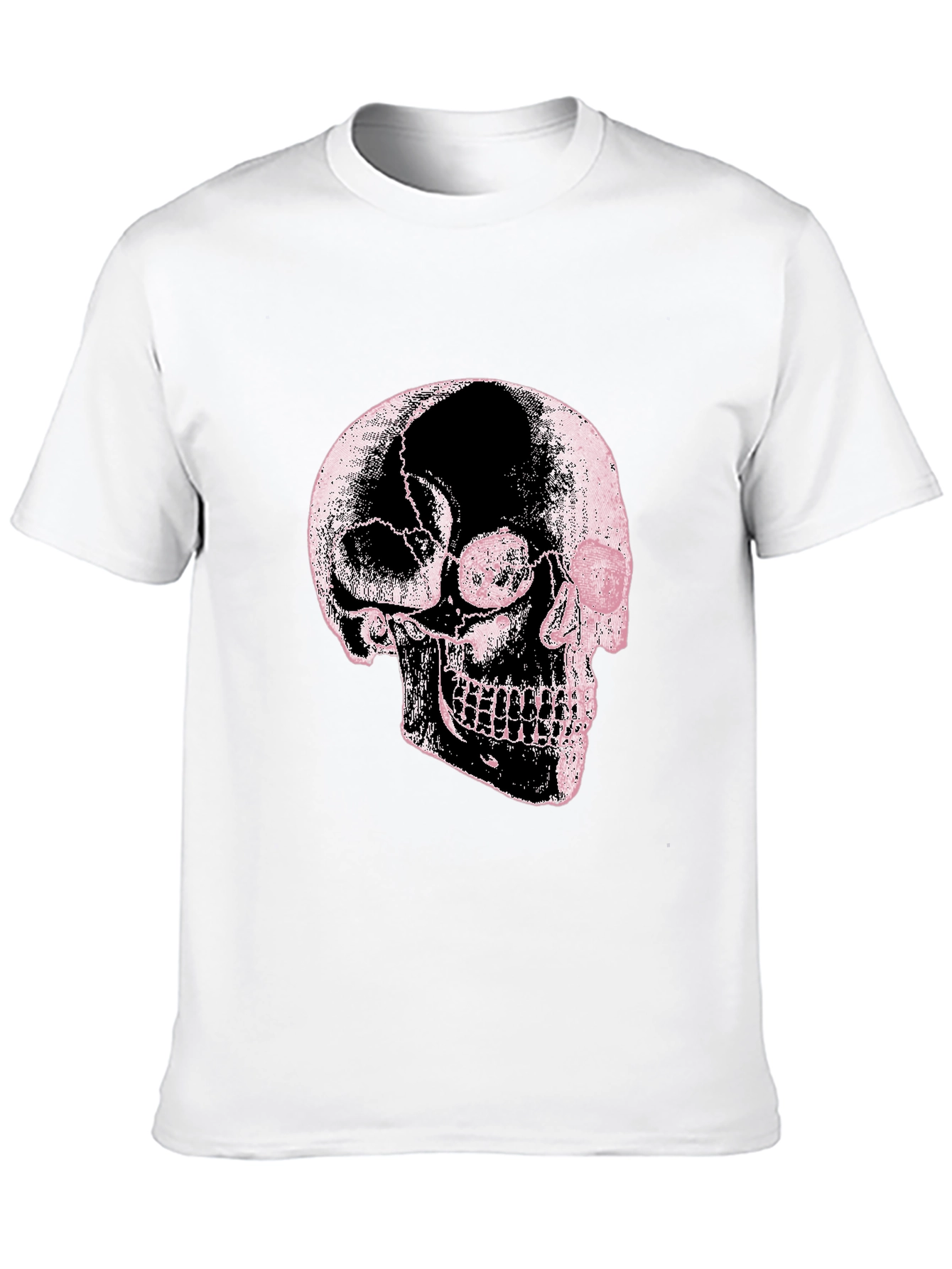 Skull Graphic Print Black Tee