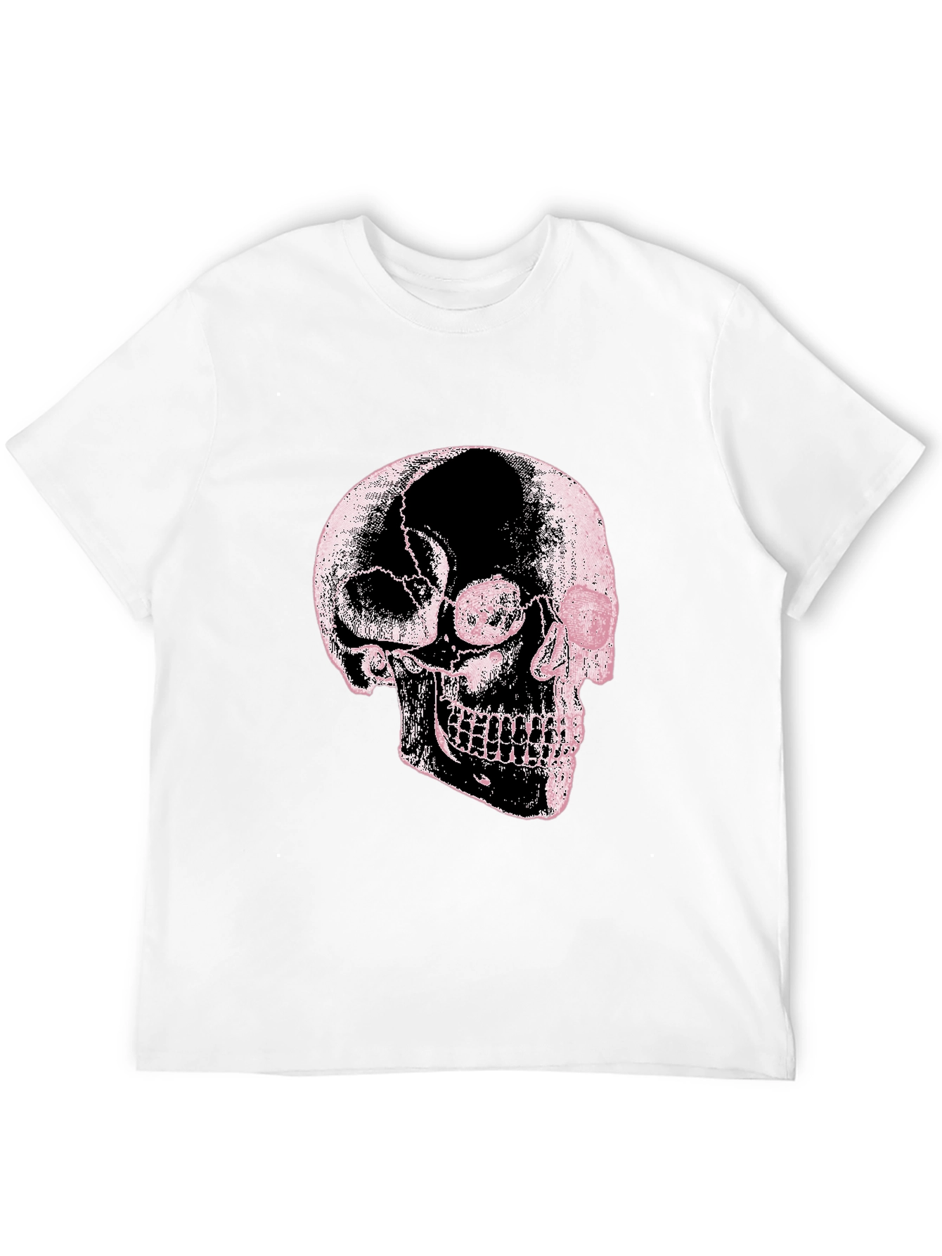 Skull Graphic Print Black Tee