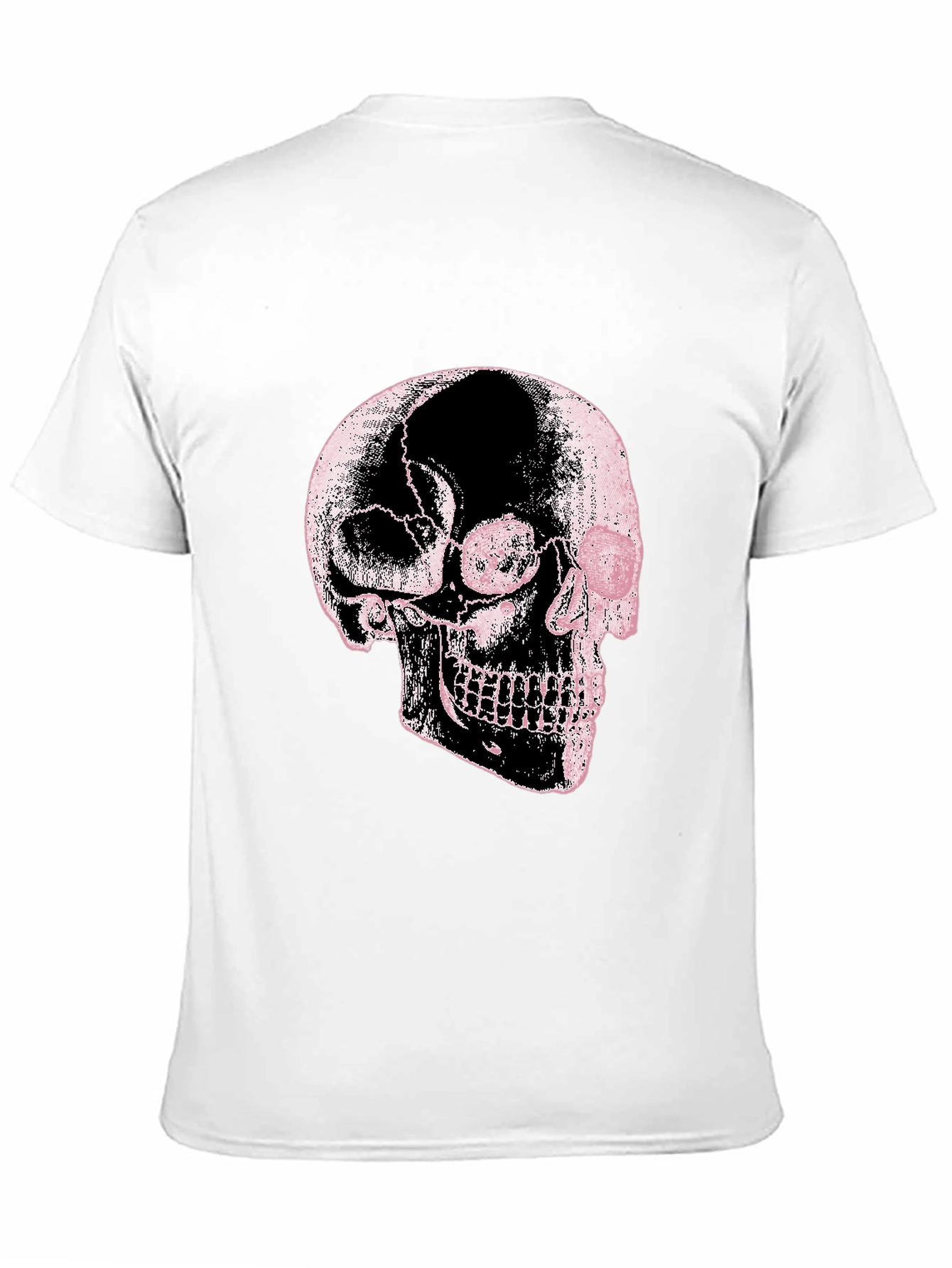 Skull Graphic Print Black Tee