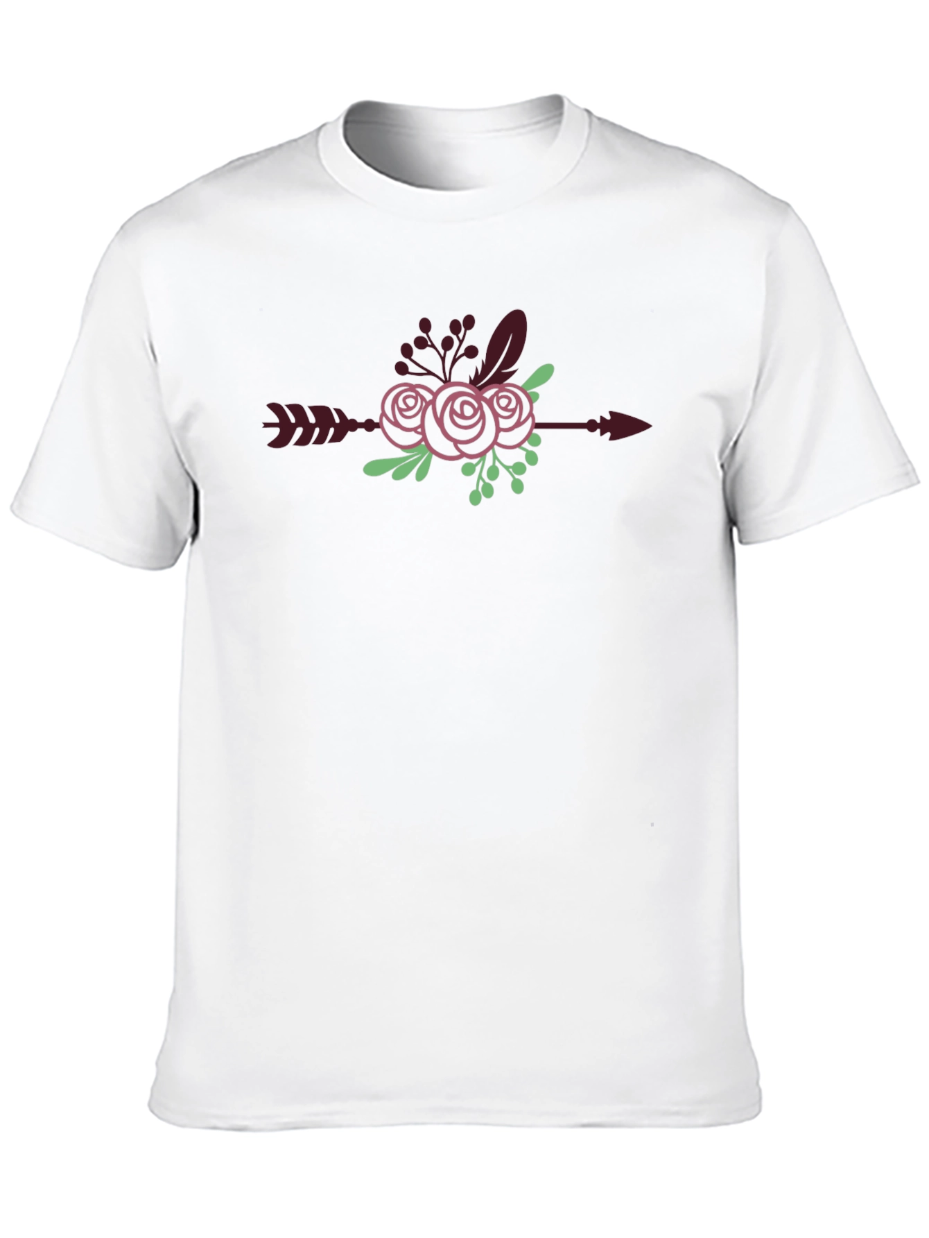 Floral Arrow Graphic Tee - Stylish Casual Wear