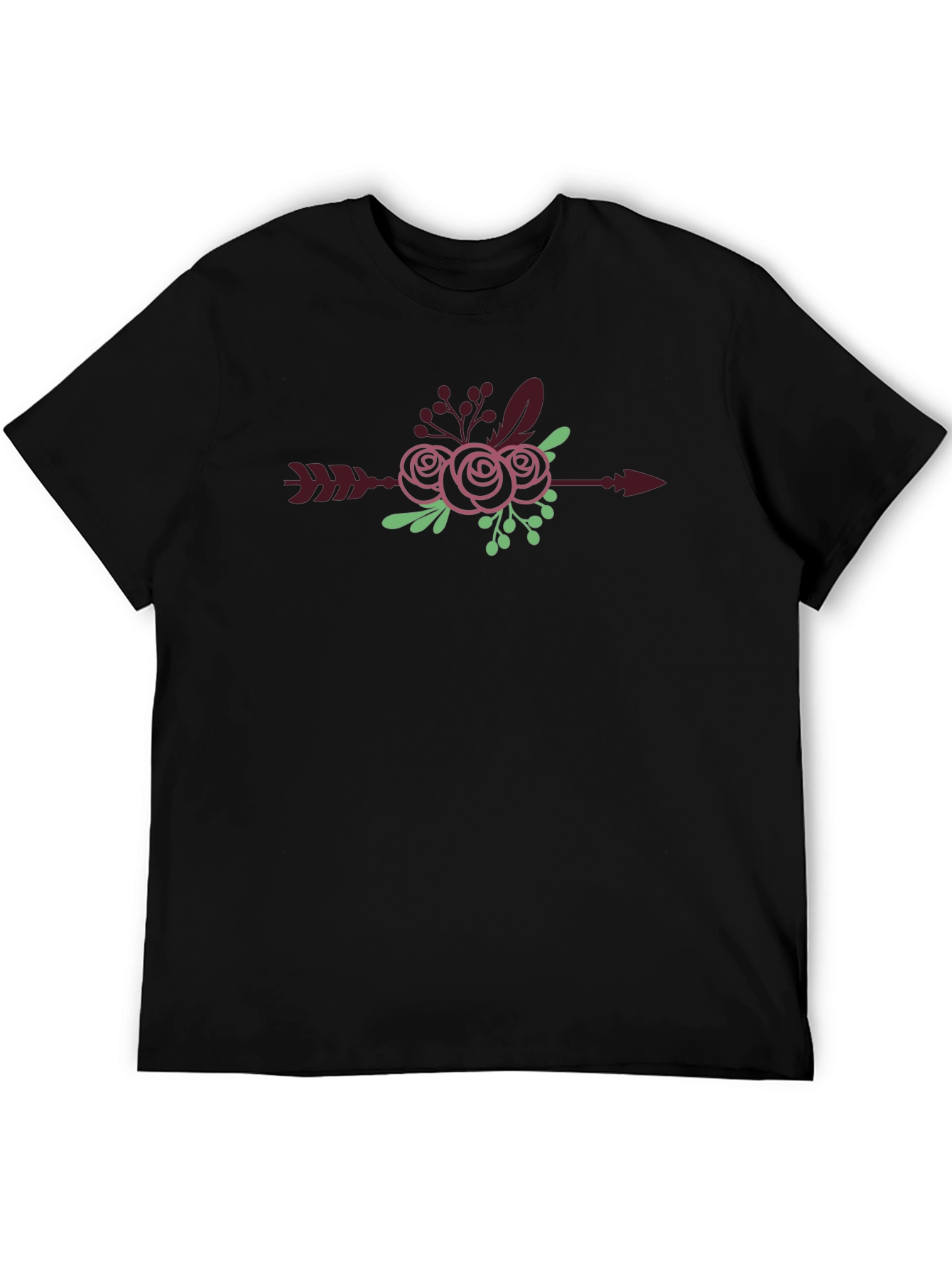 Floral Arrow Graphic Tee - Stylish Casual Wear
