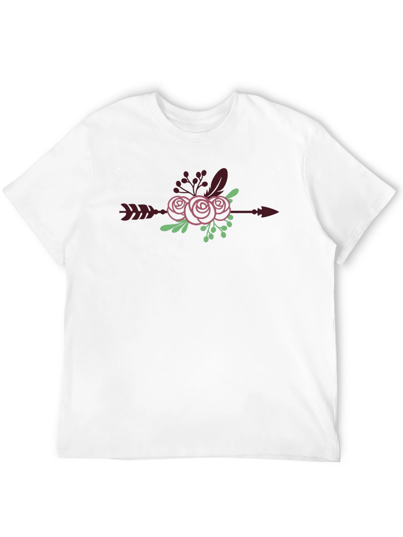 Floral Arrow Graphic Tee - Stylish Casual Wear