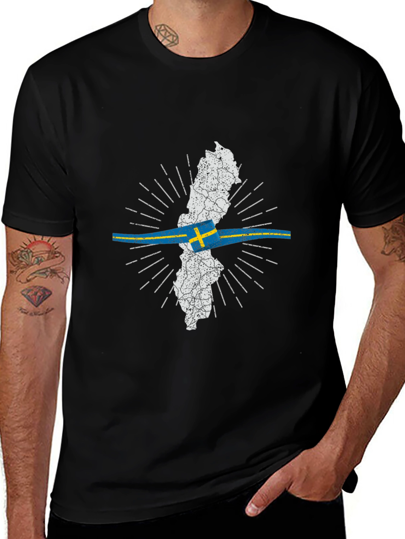 Sweden Map T-Shirt