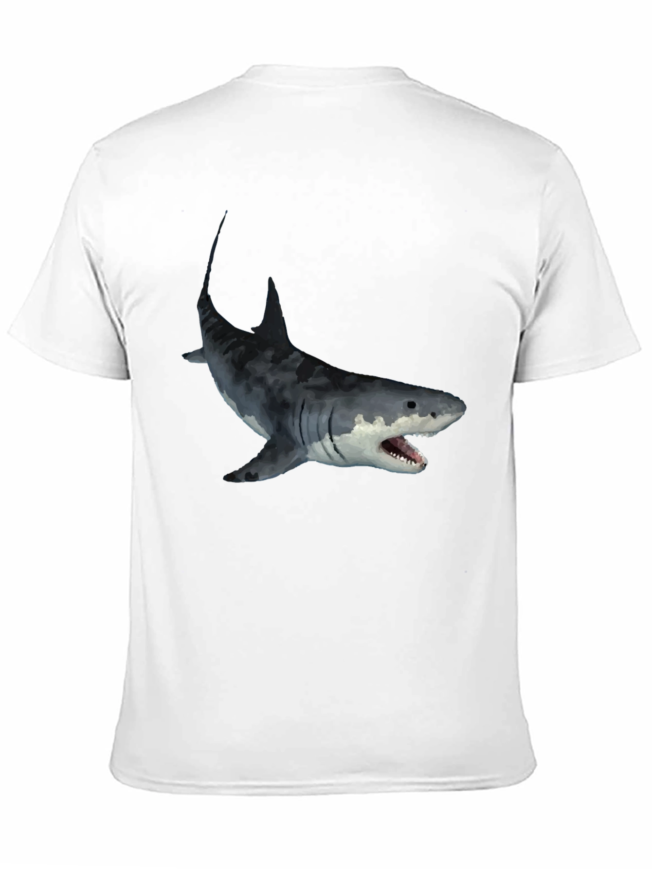 Mens Black Shark Graphic T-Shirt