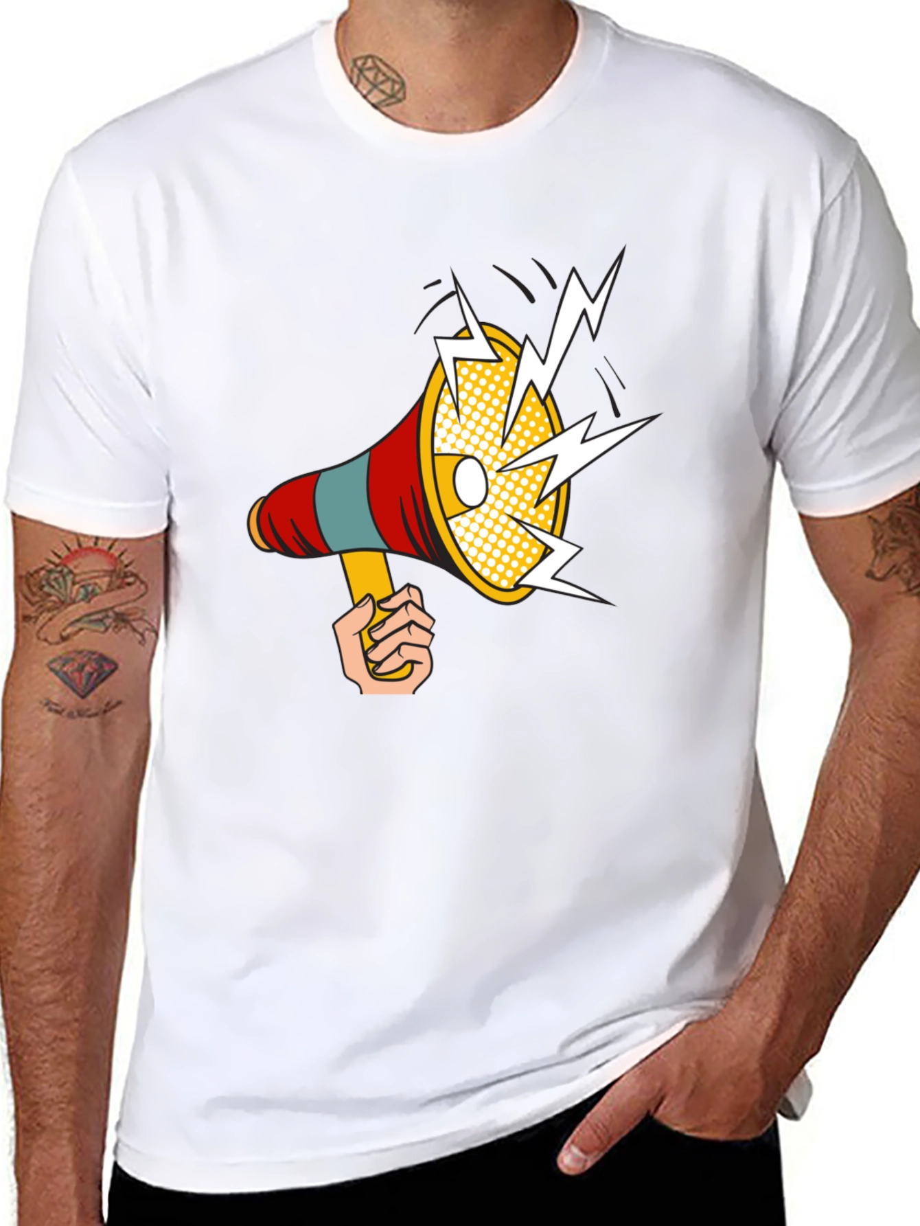 Loud Graphic Tee - Megaphone Design