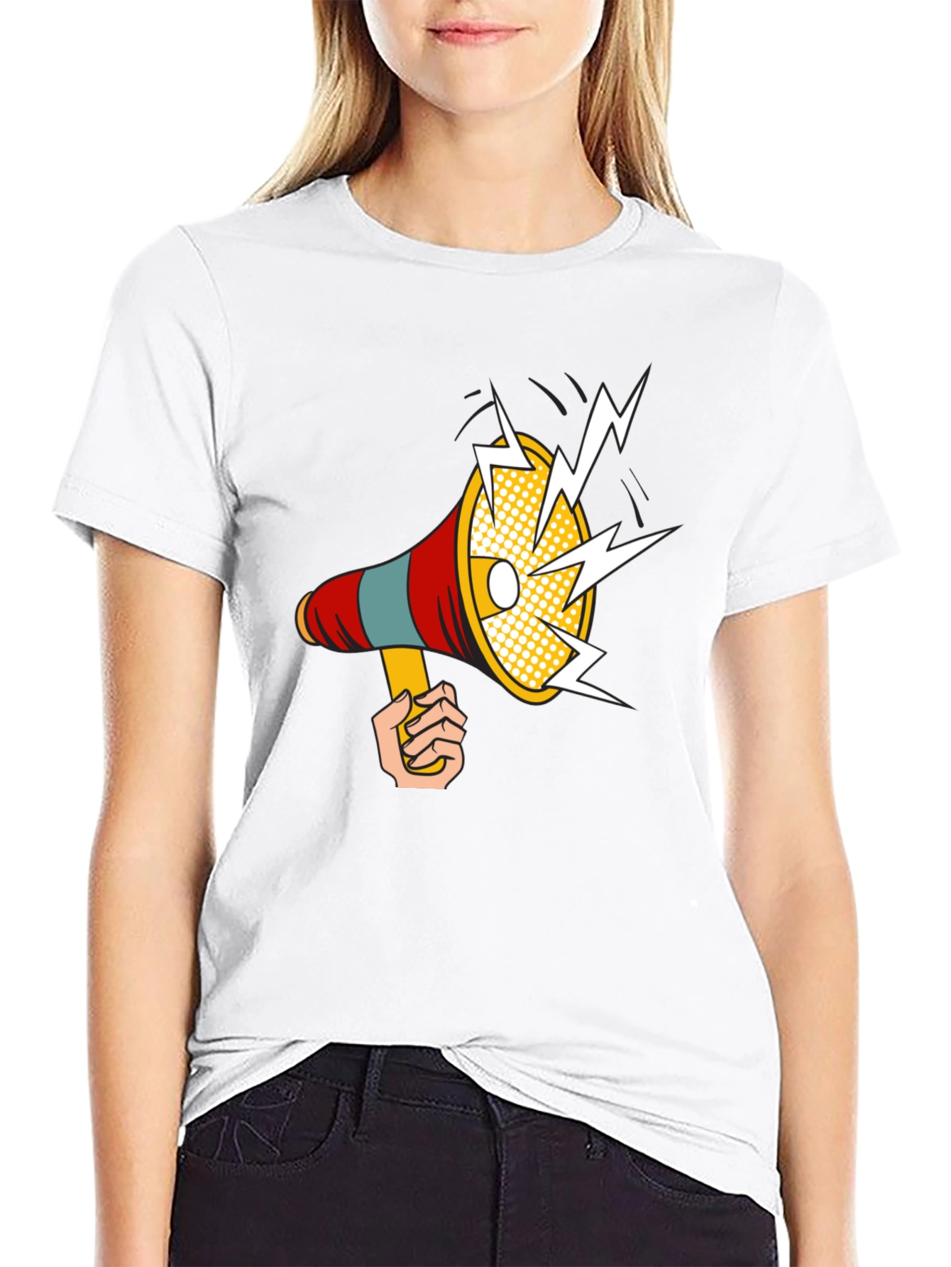 Loud Graphic Tee - Megaphone Design
