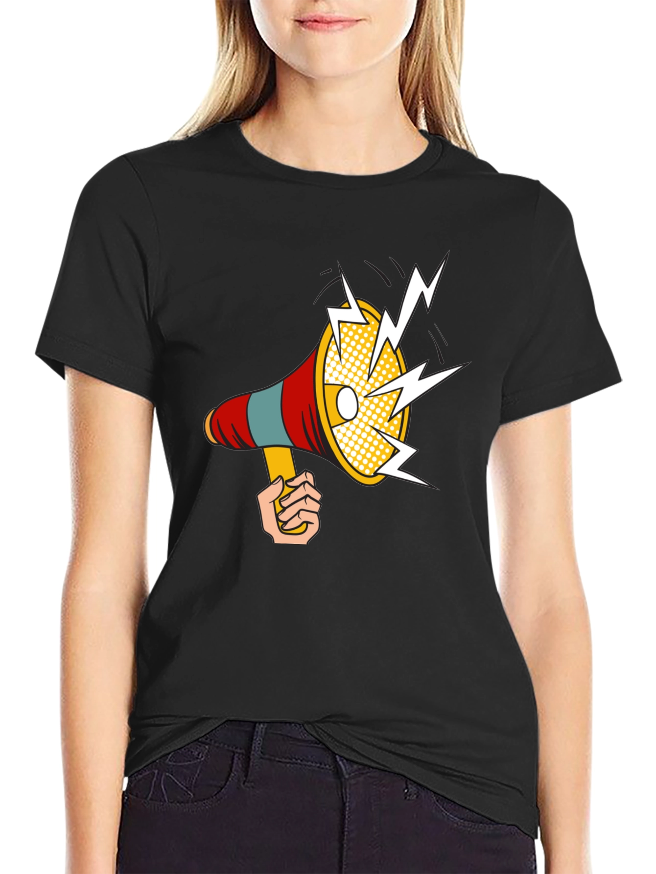 Loud Graphic Tee - Megaphone Design