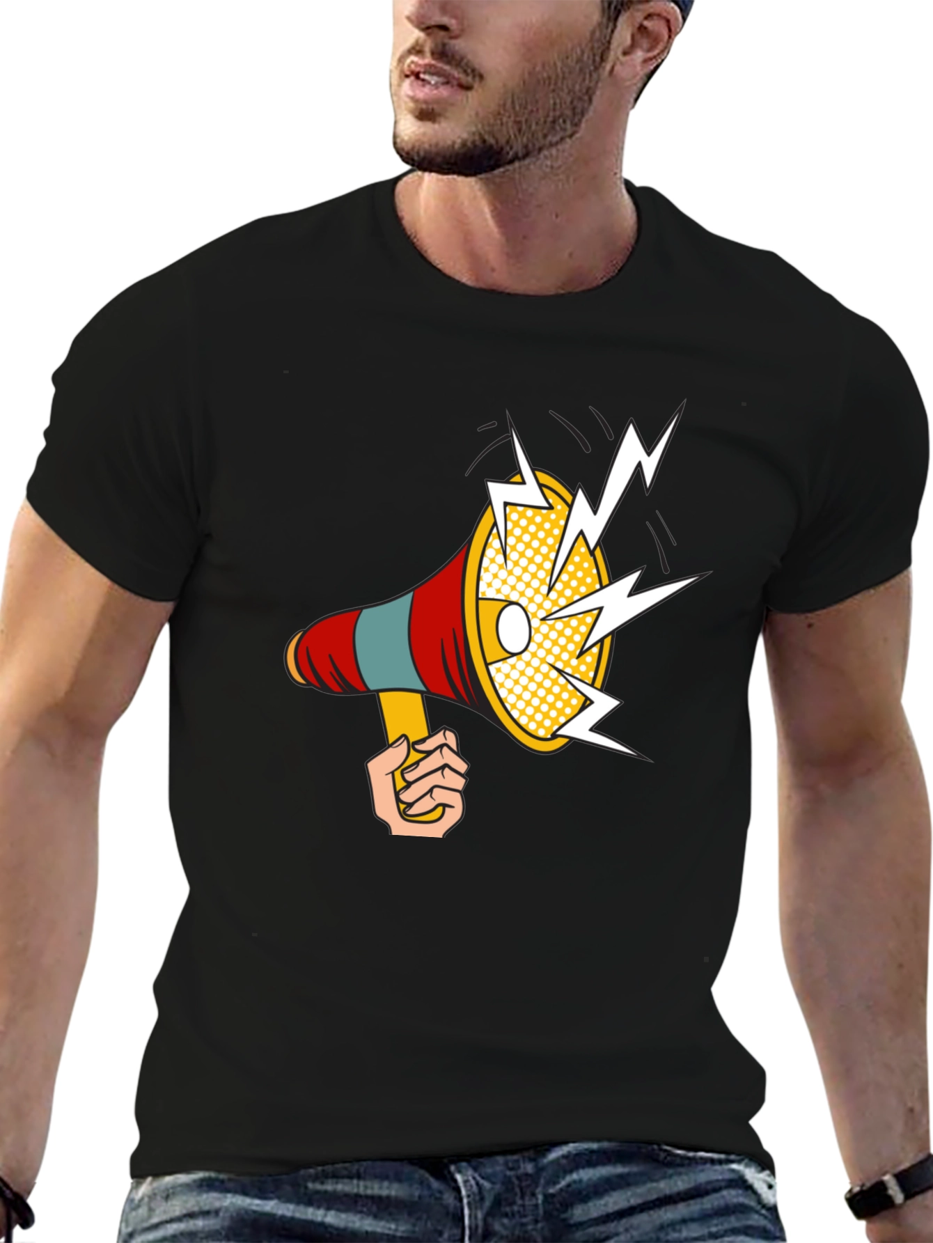 Loud Graphic Tee - Megaphone Design